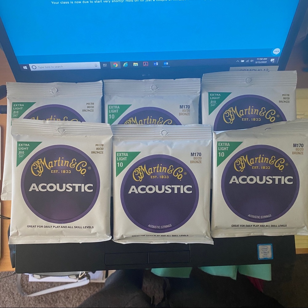 Martin & Co. Guitar Strings (6 sets of 6 strings)
